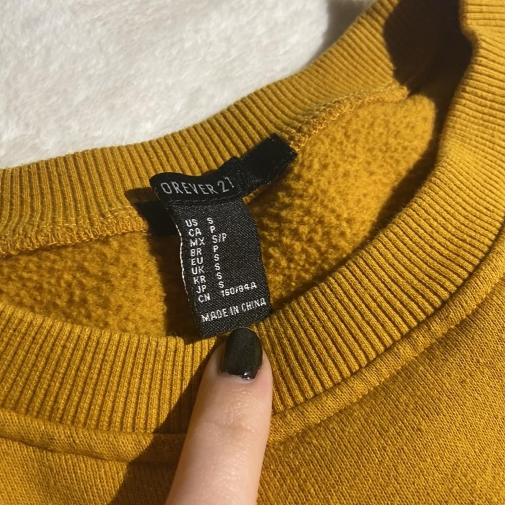 Forever 21 Golden Knit Top